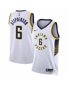 Maillot Swingman Indiana Pacers Lance Stephenson #6 Nike blanc 2022/23 pour hommes - Édition Association