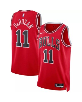 Maillot Swingman Chicago Bulls DeMar DeRozan #11 Nike rouge 2022/23 pour hommes - Édition Icon