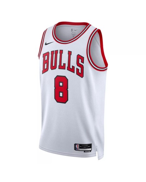 Maillot Swingman Chicago Bulls Zach LaVine #8 Nike blanc 22/23 pour hommes - Édition Association