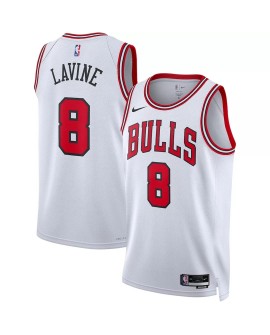 Maillot Swingman Chicago Bulls Zach LaVine #8 Nike blanc 22/23 pour hommes - Édition Association