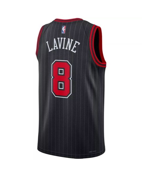 Maillot Swingman Chicago Bulls Zach LaVine #8 Jordan Brand noir 22/23 pour hommes - Édition Statement