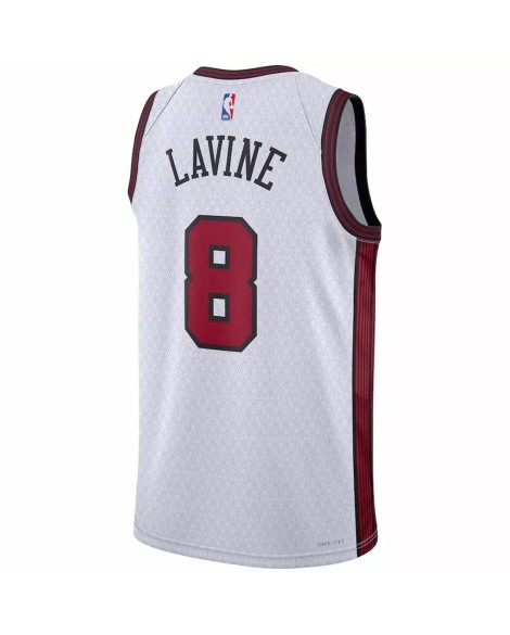 Maillot Swingman Chicago Bulls Zach LaVine #8 Nike blanc 22/23 pour hommes - City Edition