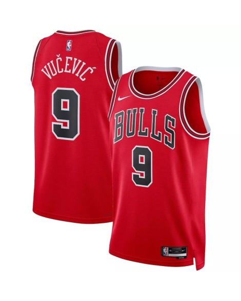 Maillot Swingman Chicago Bulls Nikola Vucevic #9 Nike Rouge 22/23 pour Homme - Édition Icon