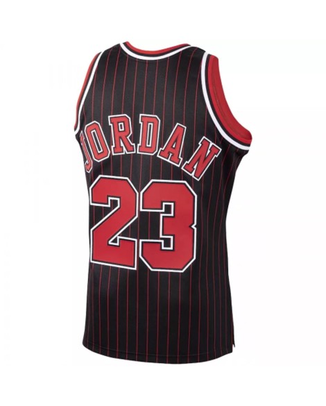 Maillot Chicago Bulls Michael Jordan #23 Mitchell & Ness noir Hardwood Classics 1995-96 pour hommes