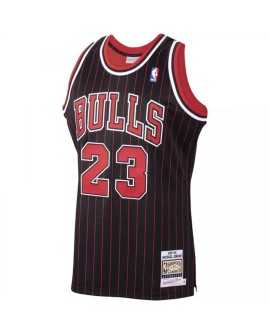 Maillot Chicago Bulls Michael Jordan #23 Mitchell & Ness noir Hardwood Classics 1995-96 pour hommes