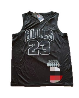 Maillot Chicago Bulls Michael Jordan #23 noir pour homme - Édition spéciale MVP