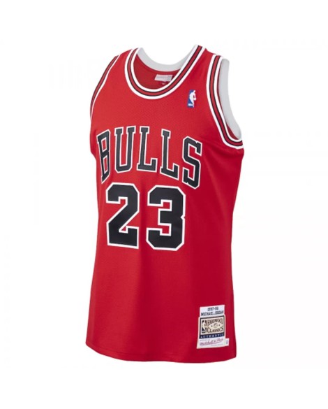 Maillot de joueur Chicago Bulls Michael Jordan #23 Mitchell & Ness rouge 1997-98 Hardwood Classics pour hommes