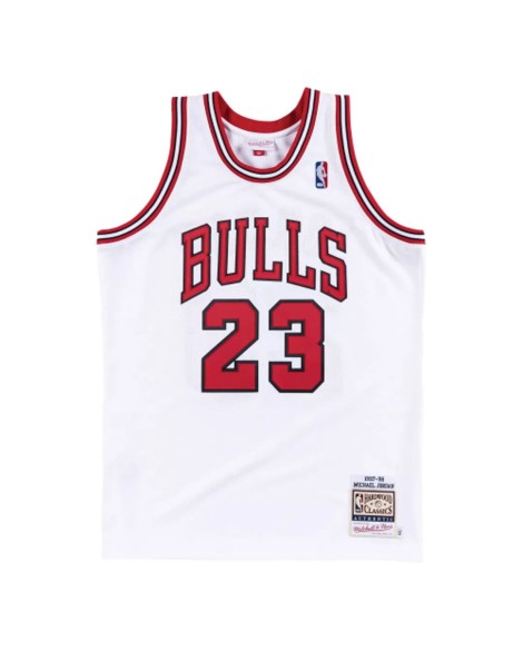 Maillot NBA Swingman rétro Chicago Bulls Michael Jordan #23 Nike blanc 1997/98