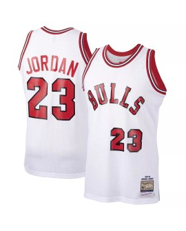 Maillot NBA Swingman Chicago Bulls Jordan #23 Mitchell & Ness pour homme blanc 1984/85