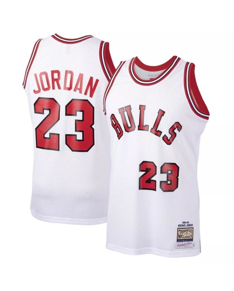 Maillot NBA Swingman Chicago Bulls Jordan #23 Mitchell & Ness pour homme blanc 1984/85