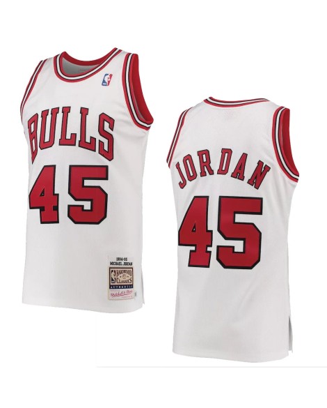 Maillot NBA Swingman Chicago Bulls Jordan #45 Mitchell & Ness pour homme blanc 1994/95