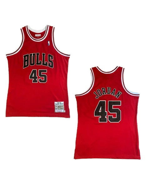 Maillot NBA Swingman Jordan #45 Mitchell & Ness pour homme rouge 1994/95