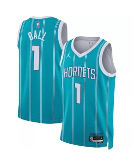 Maillot Swingman Charlotte Hornets LaMelo Ball #1 vert 22/23 pour hommes - Édition Icon