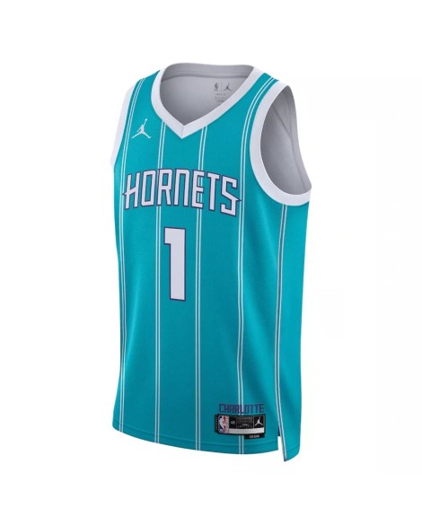 Maillot Swingman Charlotte Hornets LaMelo Ball #1 vert 22/23 pour hommes - Édition Icon