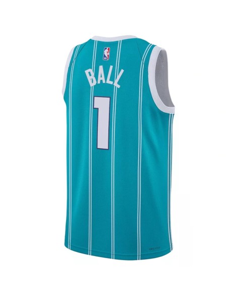 Maillot Swingman Charlotte Hornets LaMelo Ball #1 vert 22/23 pour hommes - Édition Icon