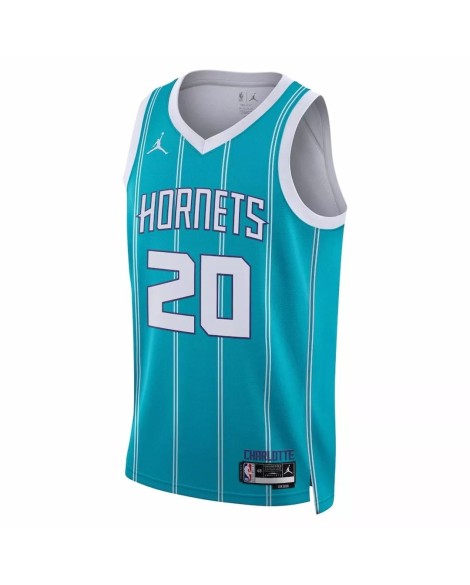 Maillot Swingman Charlotte Hornets Gordon Hayward #20 vert 22/23 pour hommes - Édition Icon