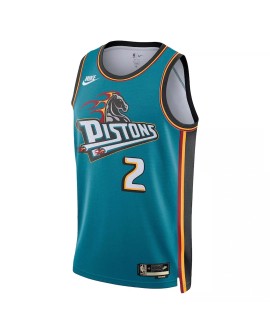Maillot Detroit Pistons Cade Cunningham #2 Nike Sarcelle 2022/23 Swingman pour hommes - Édition classique