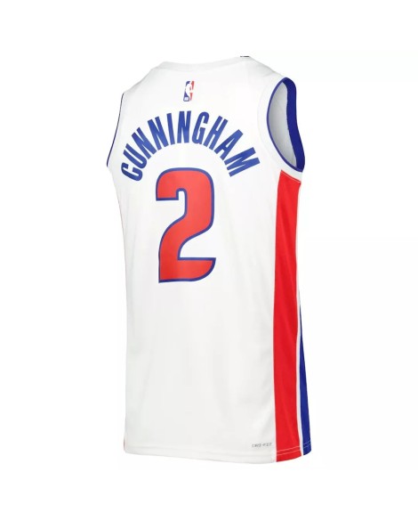 Maillot Swingman Detroit Pistons Cade Cunningham #2 Nike blanc 2022/23 pour hommes - Édition Association
