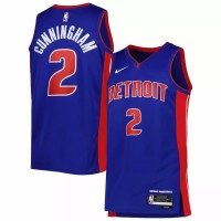Maillot Detroit Pistons Cade Cunningham #2 Nike Bleu 2022/23 Swingman pour hommes - Édition Icon