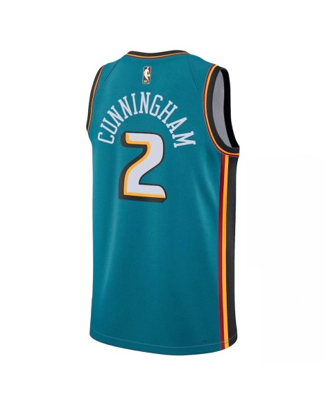 Maillot Detroit Pistons Cade Cunningham #2 Nike Sarcelle 2022/23 Swingman pour hommes - Édition classique