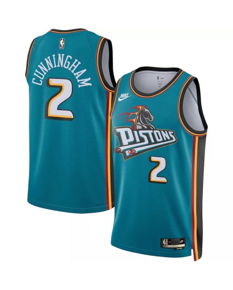 Maillot Detroit Pistons Cade Cunningham #2 Nike Sarcelle 2022/23 Swingman pour hommes - Édition classique