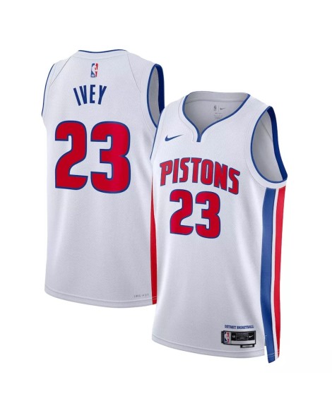 Maillot Swingman Detroit Pistons Jaden Ivey #23 Nike blanc 2022/23 pour hommes - Édition Association