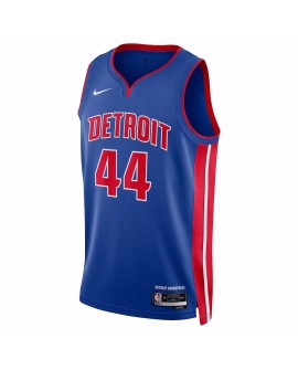 Maillot Detroit Pistons Bojan Bogdanovic #44 Nike Bleu 2022/23 Swingman pour hommes - Édition Icon