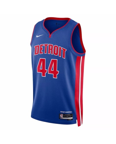 Maillot Detroit Pistons Bojan Bogdanovic #44 Nike Bleu 2022/23 Swingman pour hommes - Édition Icon