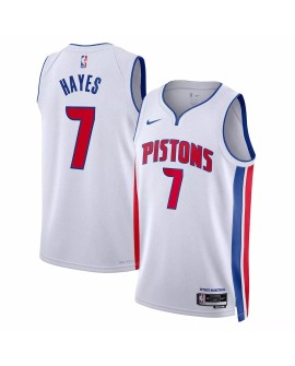 Maillot Swingman Detroit Pistons Killian Hayes #7 Nike blanc 2022/23 pour hommes - Édition Association