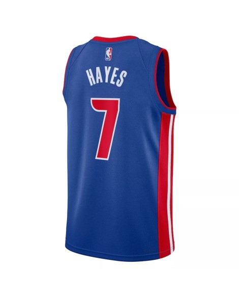Maillot Detroit Pistons Killian Hayes #7 Nike Bleu 2022/23 Swingman pour hommes - Édition Icon