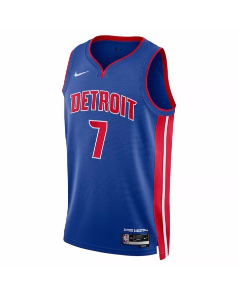Maillot Detroit Pistons Killian Hayes #7 Nike Bleu 2022/23 Swingman pour hommes - Édition Icon