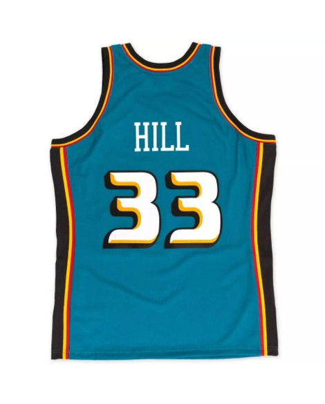 Maillot NBA Swingman rétro Detroit Pistons Grant Hill #33 bleu 1998/99