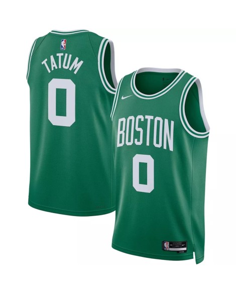 Maillot Swingman Nike Kelly Green 2022/23 Jayson Tatum #0 des Boston Celtics pour hommes - Édition Icon