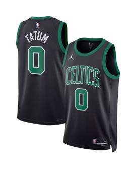 Maillot Swingman Boston Celtics Jayson Tatum #0 Jordan Brand noir 2022/23 Statement Edition pour homme