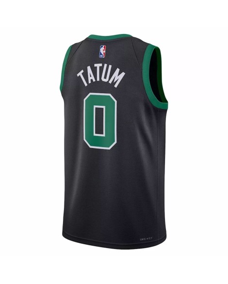 Maillot Swingman Boston Celtics Jayson Tatum #0 Jordan Brand noir 2022/23 Statement Edition pour homme