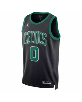 Maillot Swingman Boston Celtics Jayson Tatum #0 Jordan Brand noir 2022/23 Statement Edition pour homme