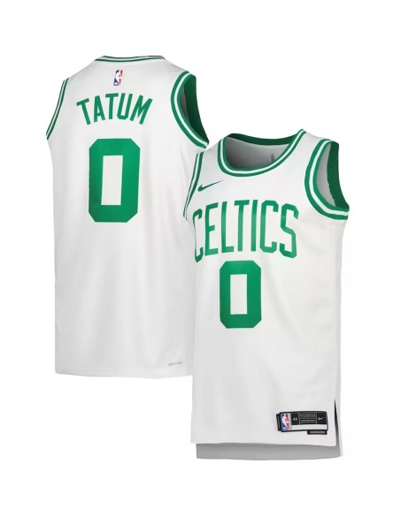 Maillot Swingman Boston Celtics Jayson Tatum #0 Nike blanc 2022/23 pour homme - Édition Association