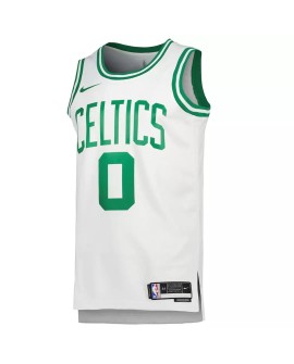 Maillot Swingman Boston Celtics Jayson Tatum #0 Nike blanc 2022/23 pour homme - Édition Association