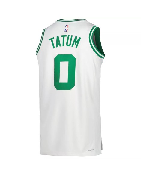 Maillot Swingman Boston Celtics Jayson Tatum #0 Nike blanc 2022/23 pour homme - Édition Association