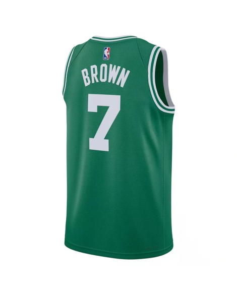 Maillot Swingman Boston Celtics Jaylen Brown #7 Nike Kelly Green 2022/23 pour hommes - Édition Icon