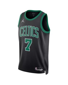 Maillot Swingman Boston Celtics Jaylen Brown #7 Jordan Brand noir 2022/23 Statement Edition pour hommes