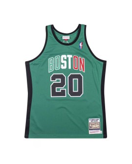 Maillot authentique des Boston Celtics Ray Allen #20 Mitchell & Ness Green 2007-08 Hardwood Classics pour hommes
