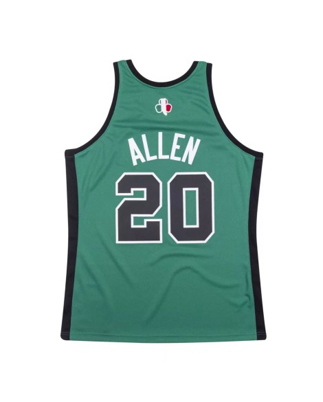 Maillot authentique des Boston Celtics Ray Allen #20 Mitchell & Ness Green 2007-08 Hardwood Classics pour hommes