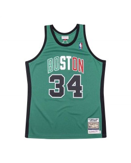 Maillot authentique des Boston Celtics Paul Pierce #34 Mitchell&Ness Green 2007-08 Hardwood Classics pour hommes