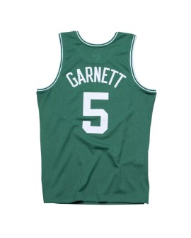 Maillot Swingman Hardwood Classics #5 Mitchell & Ness Green 2007-08 des Boston Celtics Kevin Garnett pour hommes