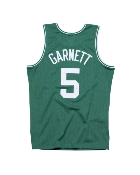 Maillot Swingman Hardwood Classics #5 Mitchell & Ness Green 2007-08 des Boston Celtics Kevin Garnett pour hommes