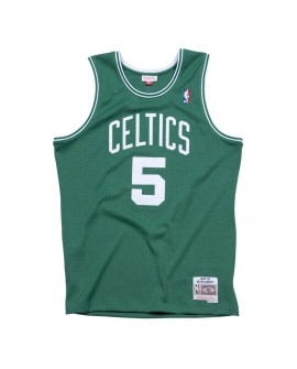 Maillot Swingman Hardwood Classics #5 Mitchell & Ness Green 2007-08 des Boston Celtics Kevin Garnett pour hommes
