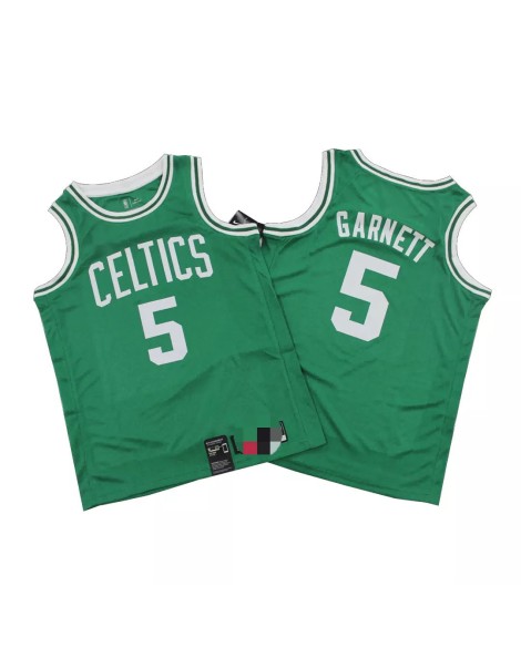 Maillot Swingman vert Boston Celtics Kevin Garnett #5 pour hommes - Édition Icon