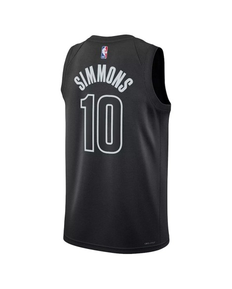 Maillot Swingman Brooklyn Nets Ben Simmons #10 noir 2022/23 pour hommes