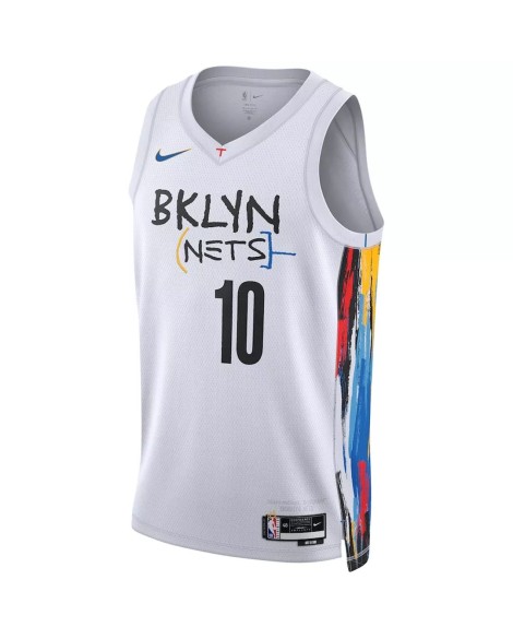 Maillot Swingman Brooklyn Nets Ben Simmons #10 blanc 2022/23 pour hommes - City Edition
